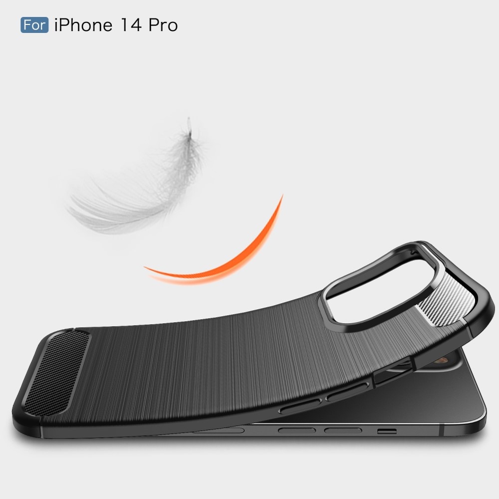 Coque Brushed TPU Case iPhone 14 Pro Black