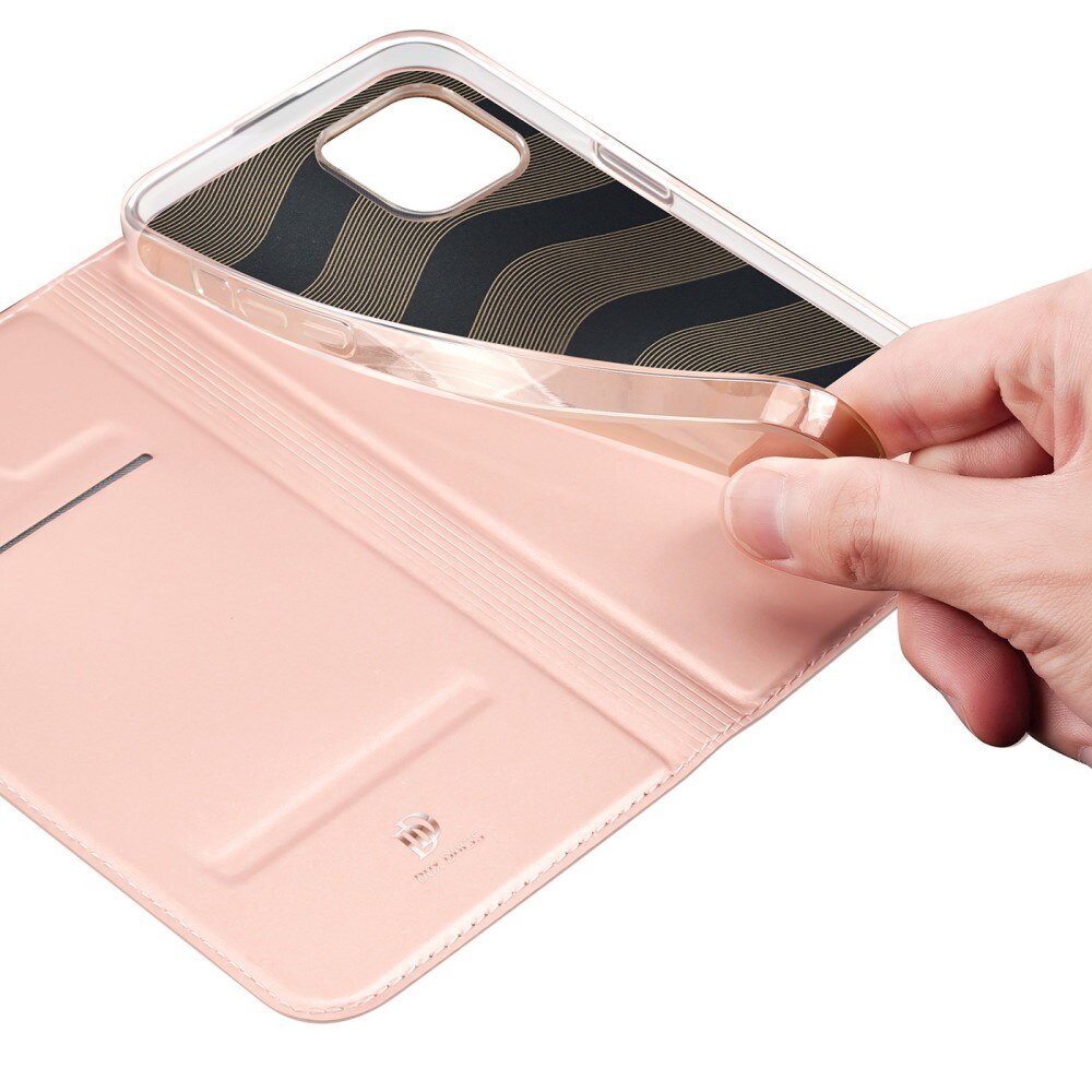 Étui portefeuille Skin Pro Series iPhone 14 Plus Rose Gold