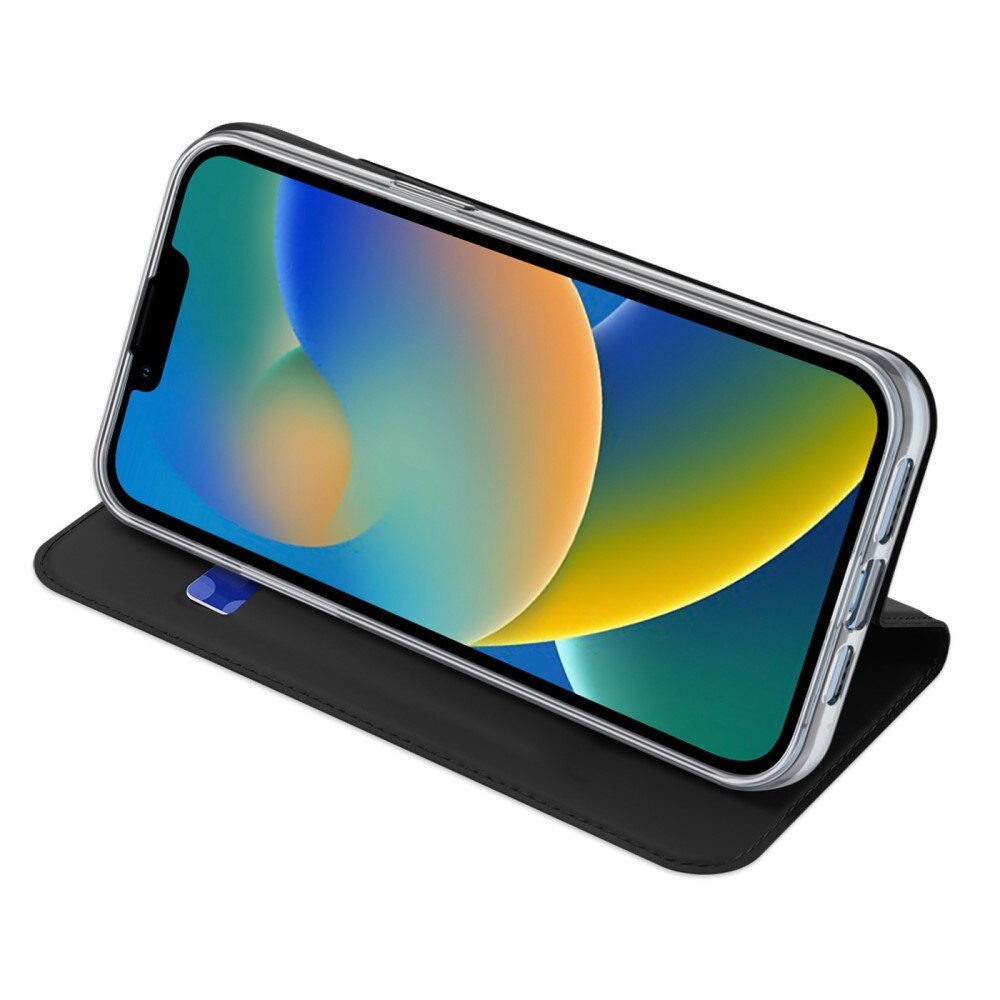 Étui portefeuille Skin Pro Series iPhone 14 Plus, Noir