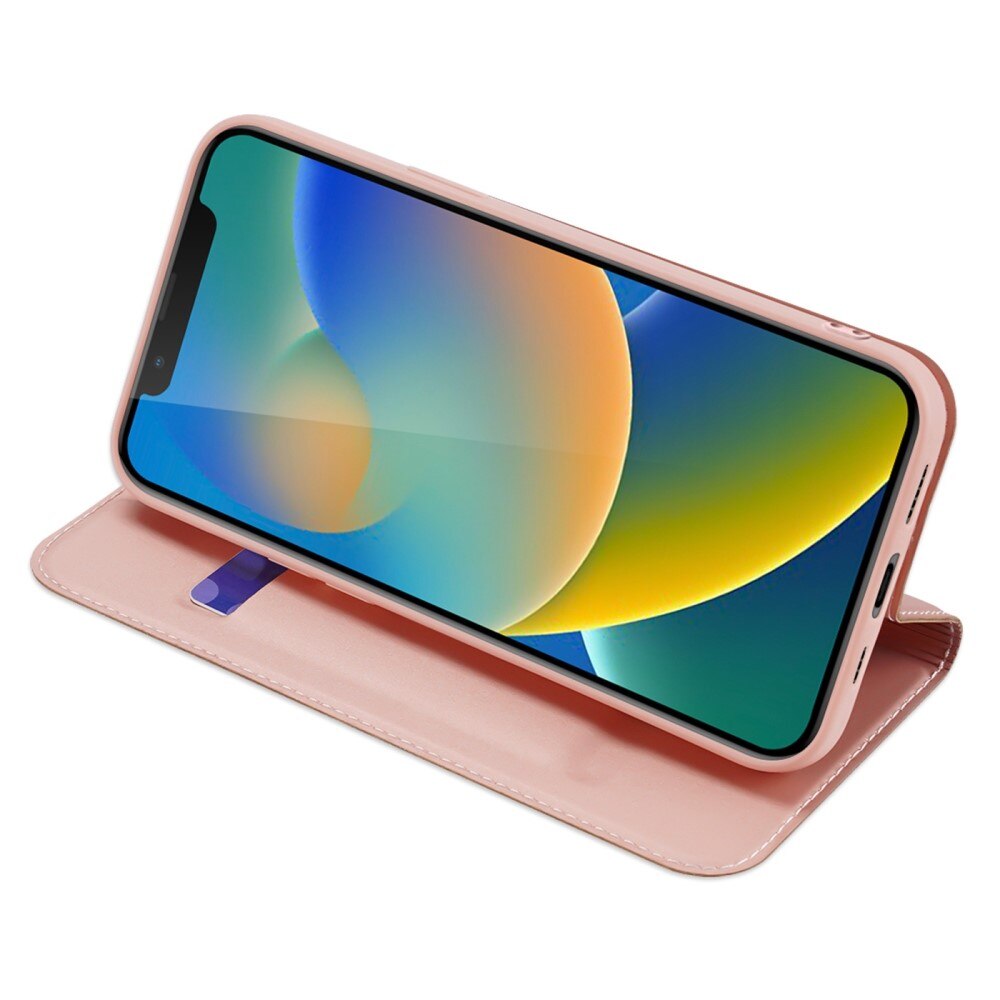 Étui portefeuille Skin Pro Series iPhone 14, Or rose