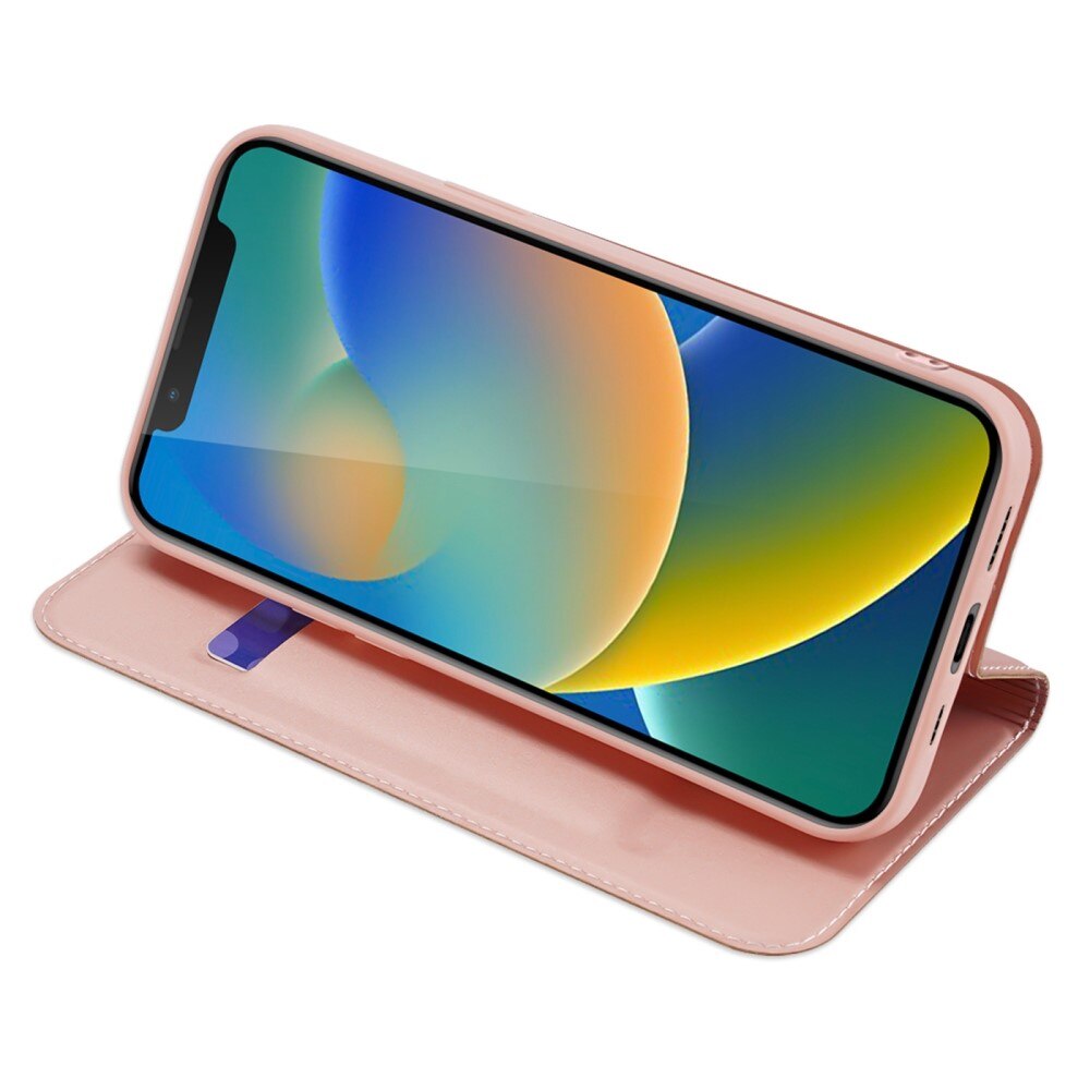 Étui portefeuille Skin Pro Series iPhone 14 Rose Gold