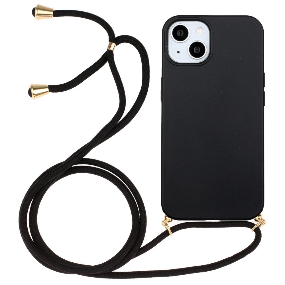 Coque cordon iPhone 14 Plus Noir