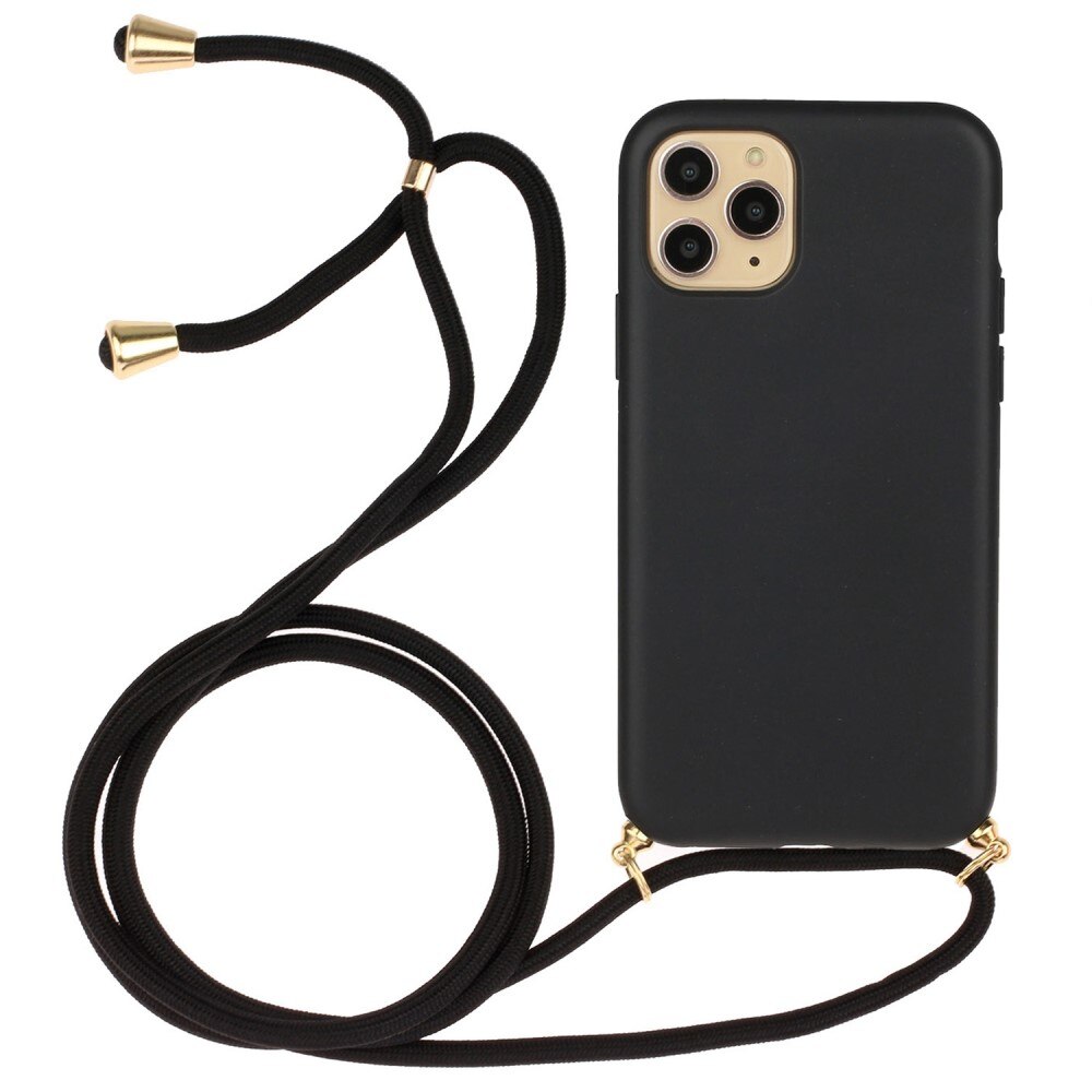 Coque cordon iPhone 14 Pro Noir