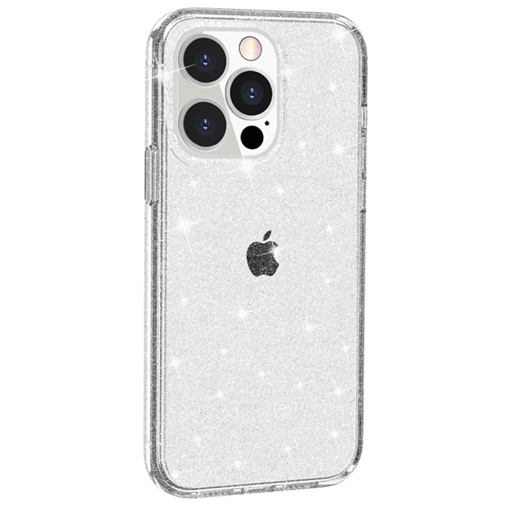 Coque Liquid Glitter iPhone 15 Pro, transparent