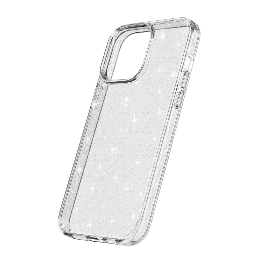 Coque Liquid Glitter iPhone 15 Pro, transparent