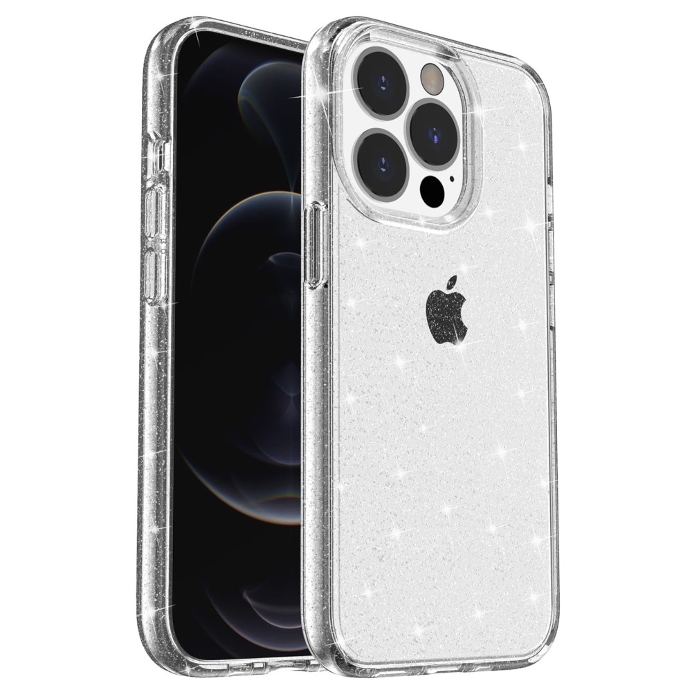 Coque Liquid Glitter iPhone 15 Pro Max, transparent