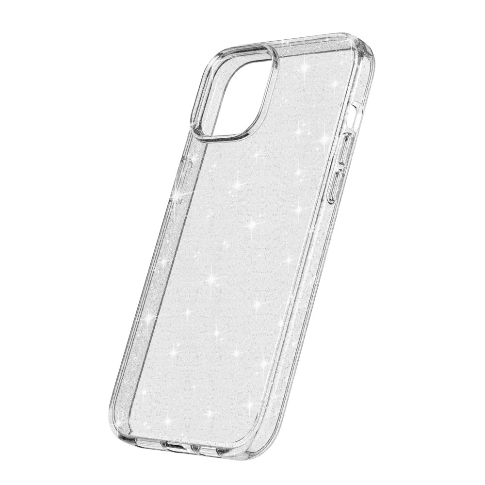 Coque Liquid Glitter iPhone 15, transparent
