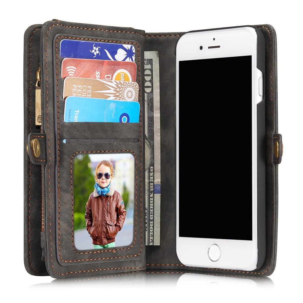 Étui portefeuille multi-cartes iPhone 7, Gris