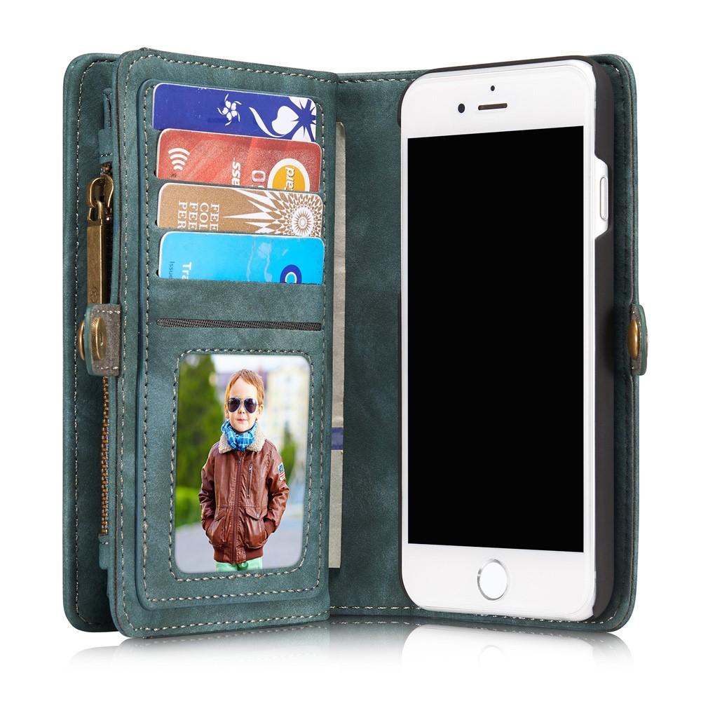 Étui portefeuille multi-cartes iPhone 7/8/SE Bleu