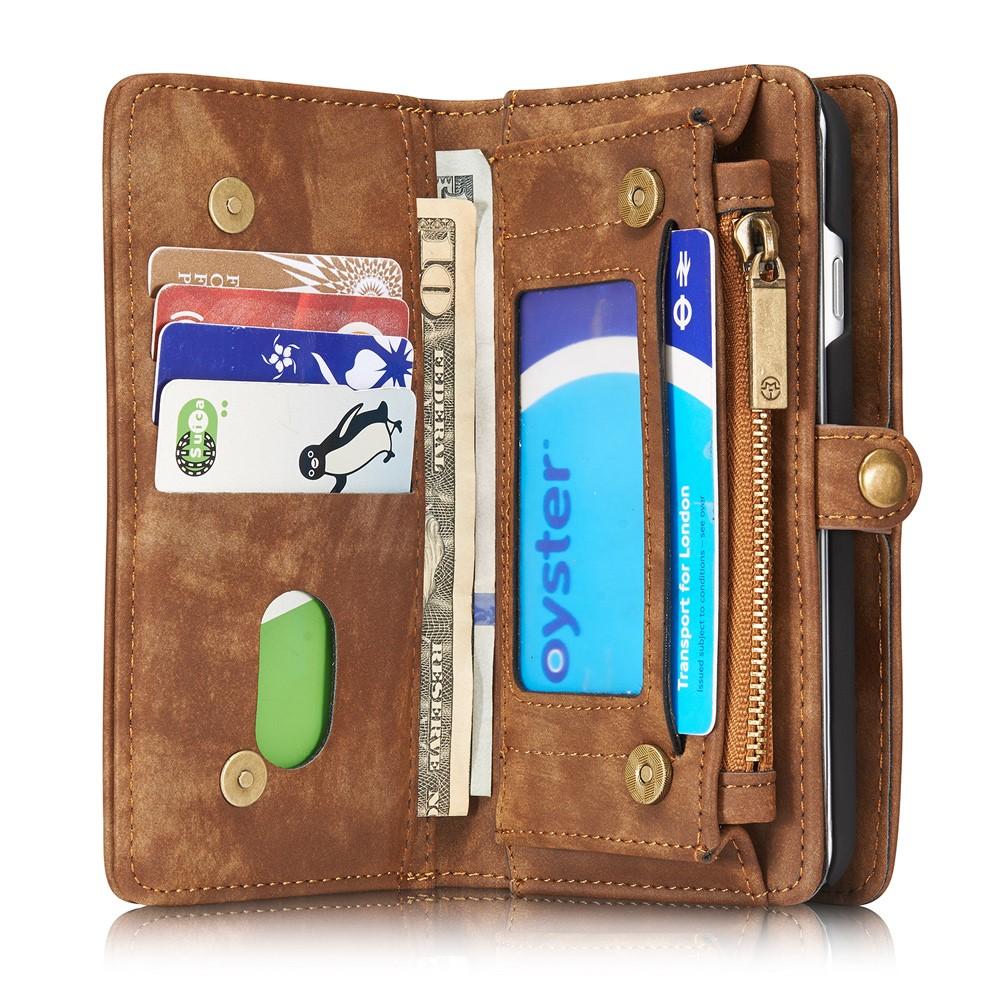 Étui portefeuille multi-cartes iPhone 7, Marron
