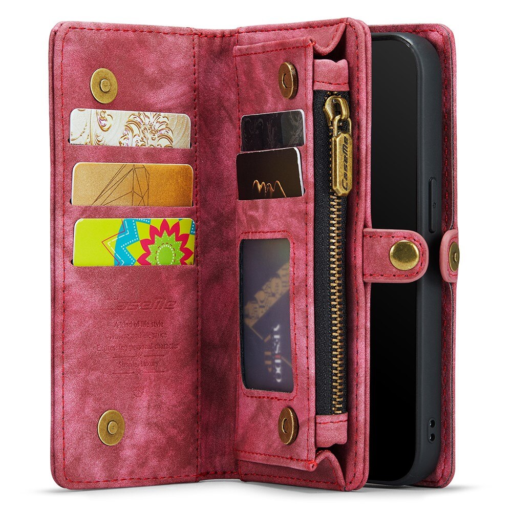 Étui portefeuille multi-cartes iPhone 7 Plus/iPhone 8 Plus, Rouge