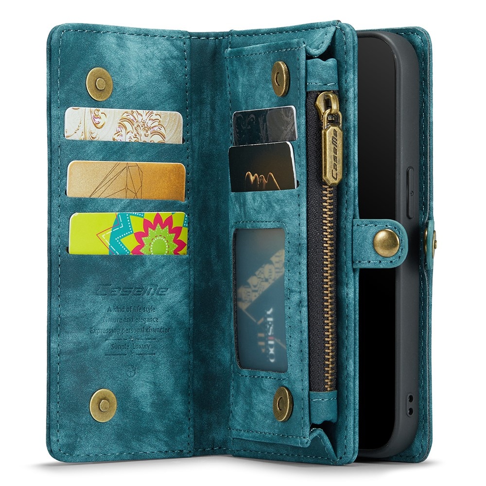 Étui portefeuille multi-cartes iPhone 7 Plus/iPhone 8 Plus, Bleu