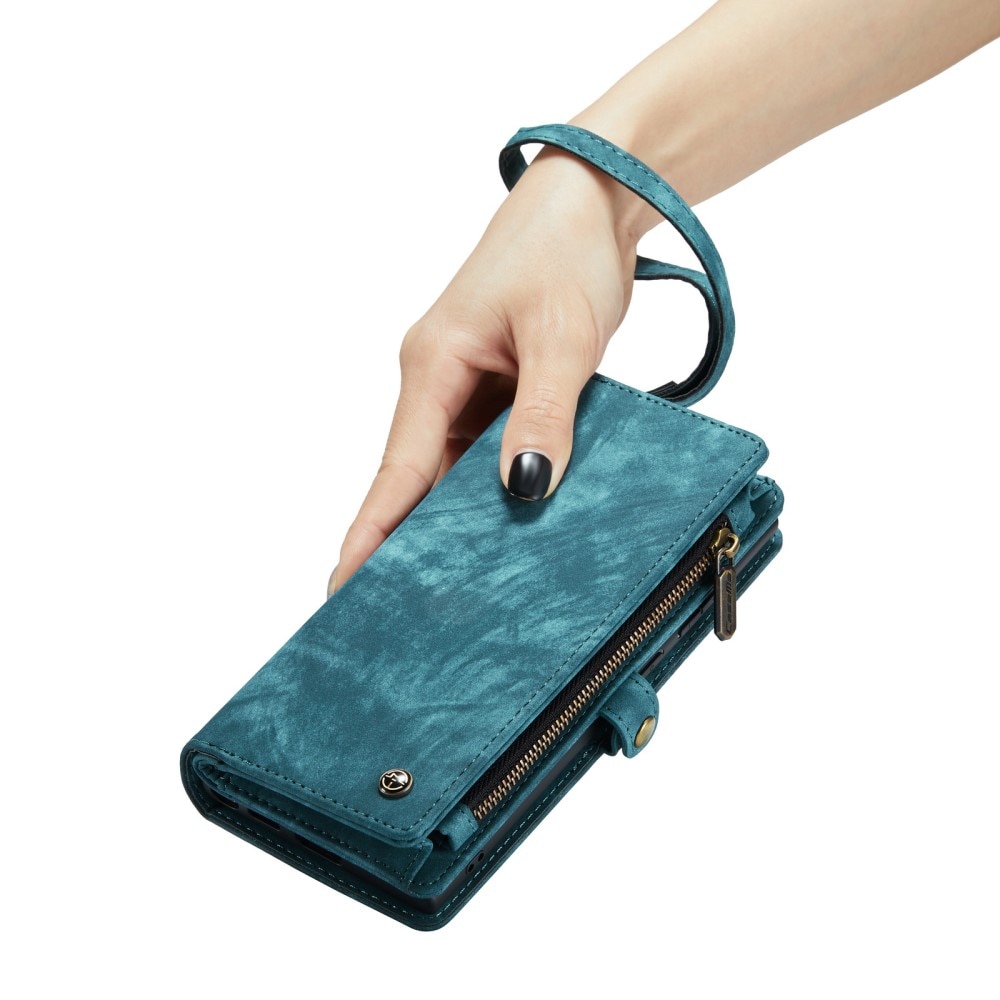 Étui portefeuille multi-cartes iPhone 7 Plus/iPhone 8 Plus, Bleu