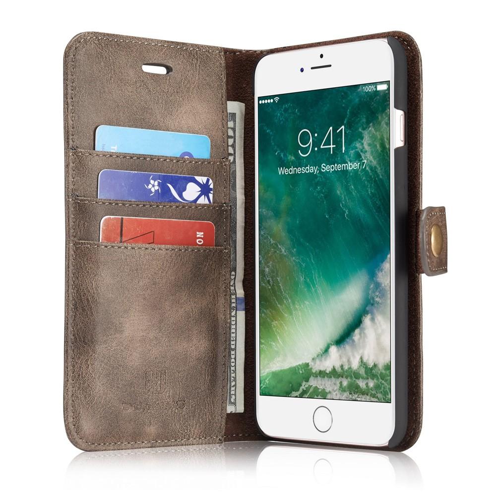 Étui portefeuille Magnet Wallet iPhone 7 Plus/8 Plus Brown