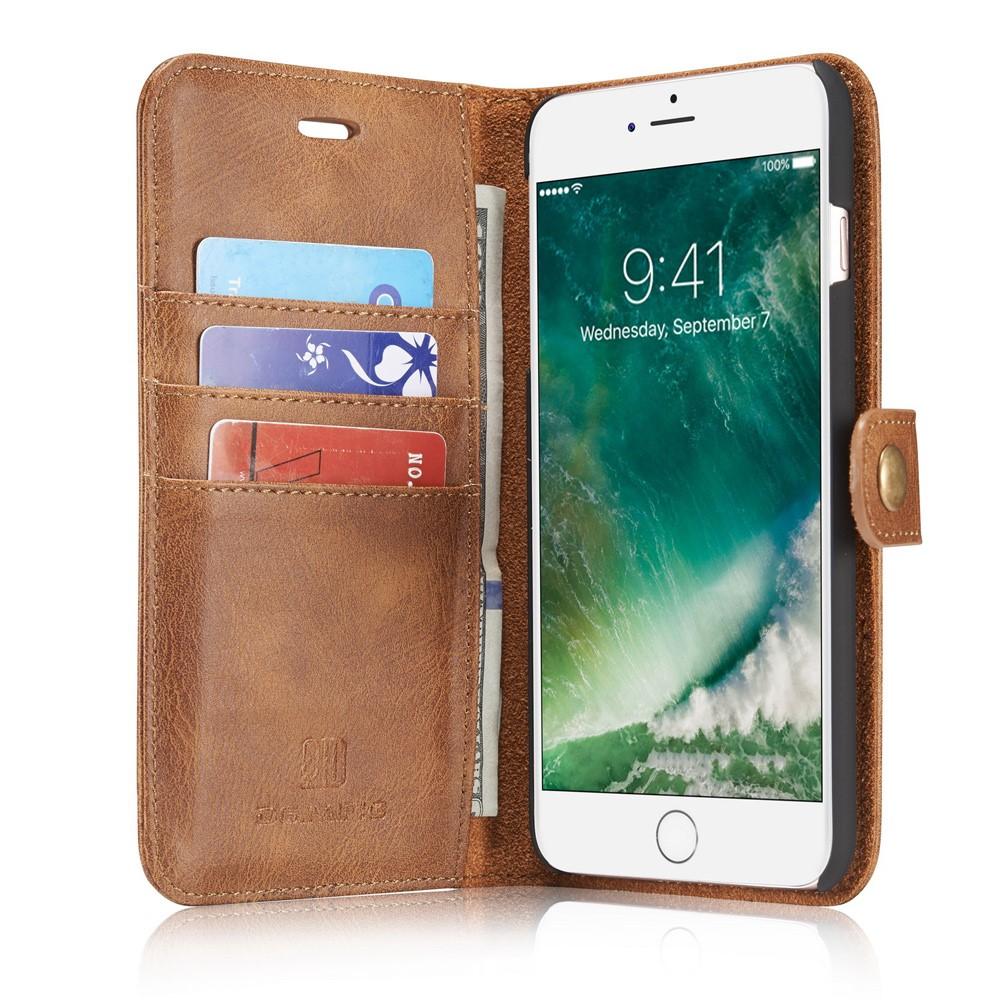 Étui portefeuille Magnet Wallet iPhone 7 Plus/iPhone 8 Plus, Cognac