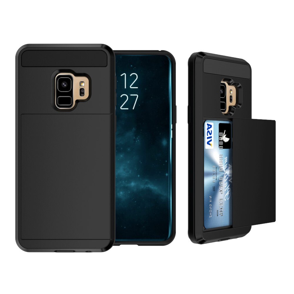 Coque à cartes Samsung Galaxy S9, Noir