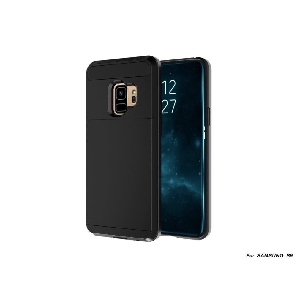 Coque à cartes Samsung Galaxy S9, Noir