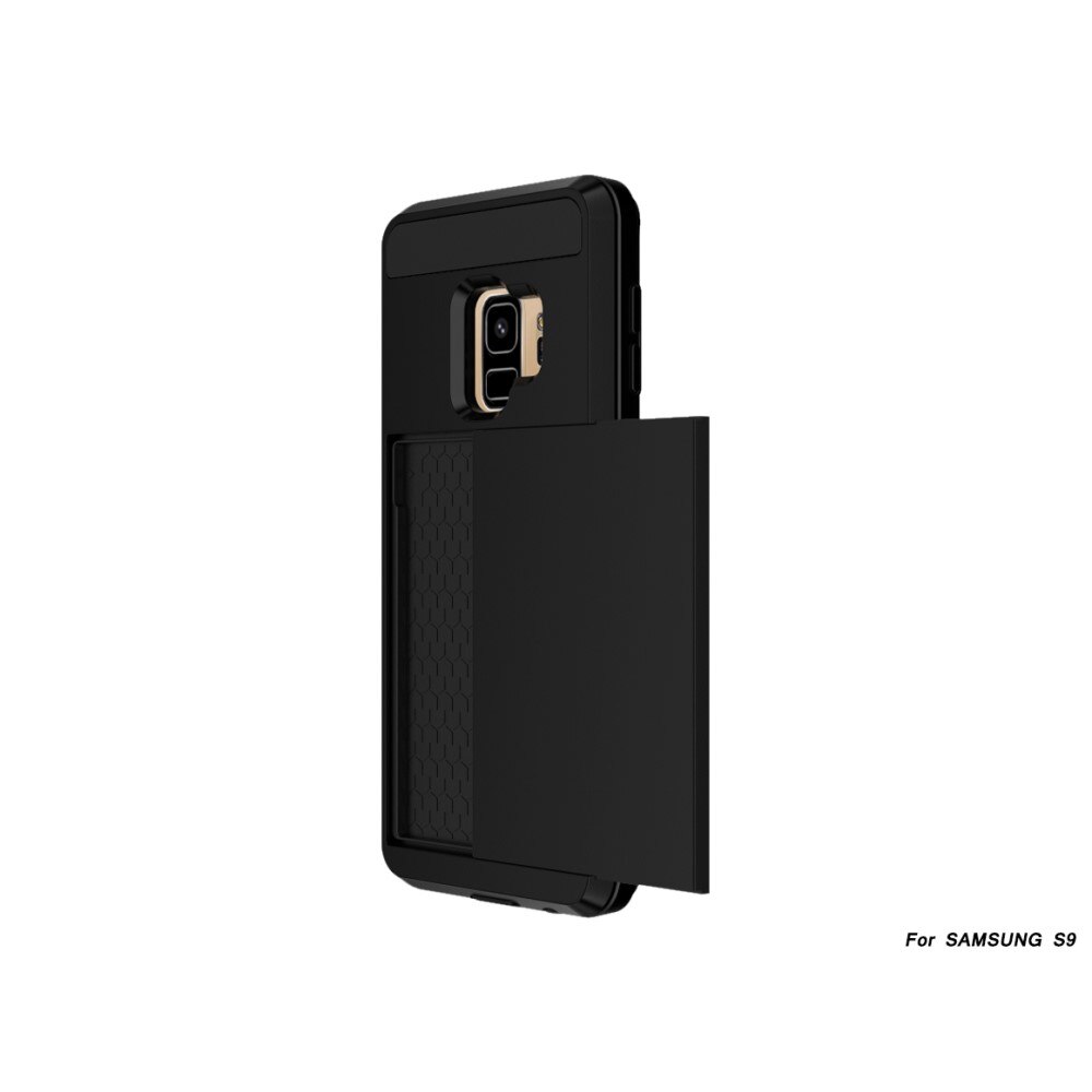Coque à cartes Samsung Galaxy S9, Noir