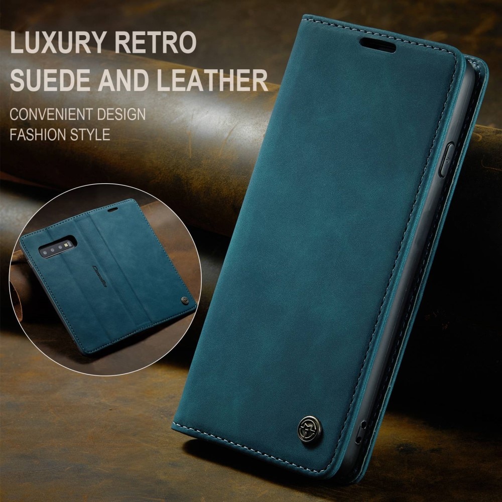 Étui portefeuille mince Samsung Galaxy S10, Bleu