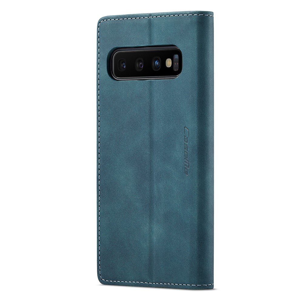 Étui portefeuille mince Samsung Galaxy S10, Bleu