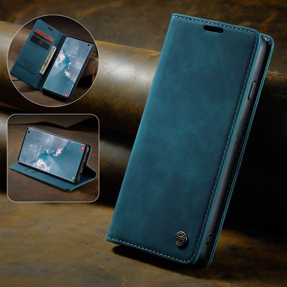 Étui portefeuille mince Samsung Galaxy S10, Bleu