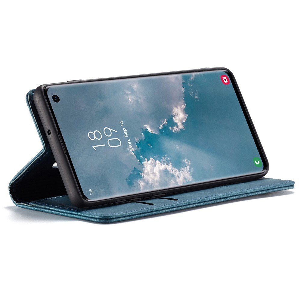 Étui portefeuille mince Samsung Galaxy S10, Bleu