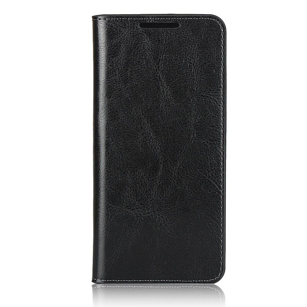 Coque portefeuille en cuir Veritable Samsung Galaxy S20, Noir