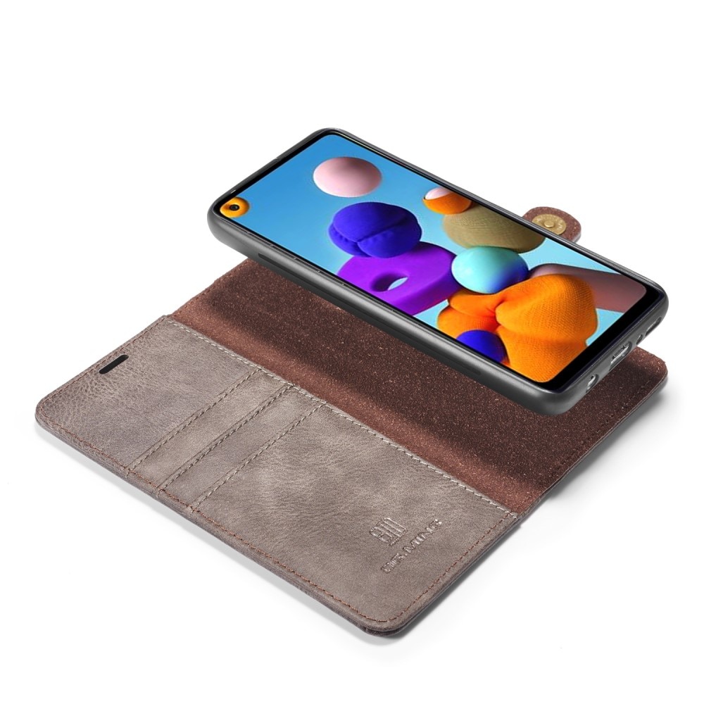Étui portefeuille Magnet Wallet Samsung Galaxy A21s Brown