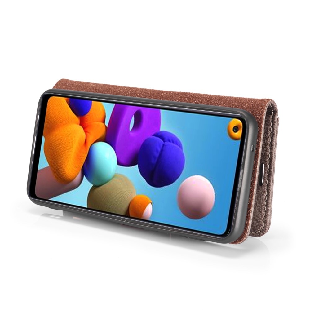 Étui portefeuille Magnet Wallet Samsung Galaxy A21s Brown