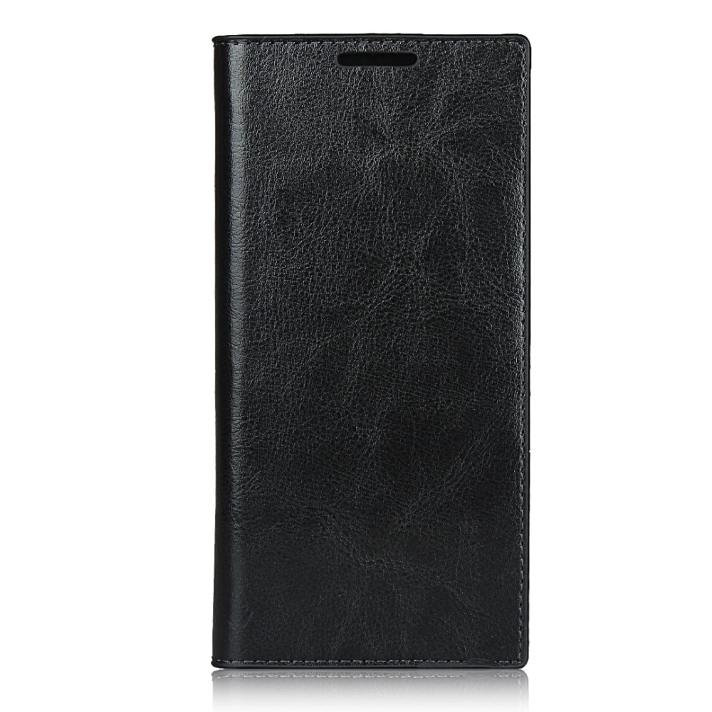 Coque portefeuille en cuir Veritable Samsung Galaxy Note 20 Ultra, noir