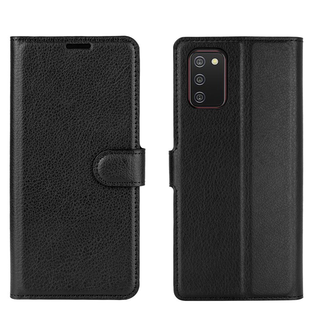 Coque portefeuille Samsung Galaxy A02s, Noir