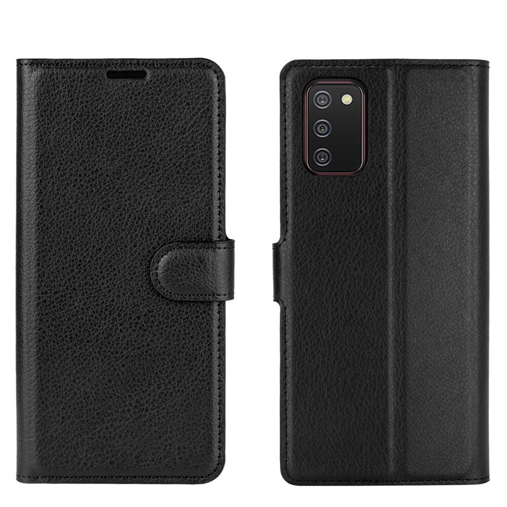 Coque portefeuille Samsung Galaxy A02s Noir