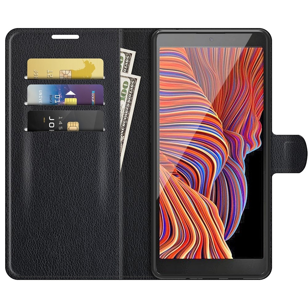 Coque portefeuille Samsung Galaxy Xcover 5, Noir