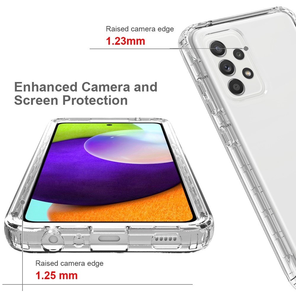 Coque de couverture complète Samsung Galaxy A52 5G, Transparent