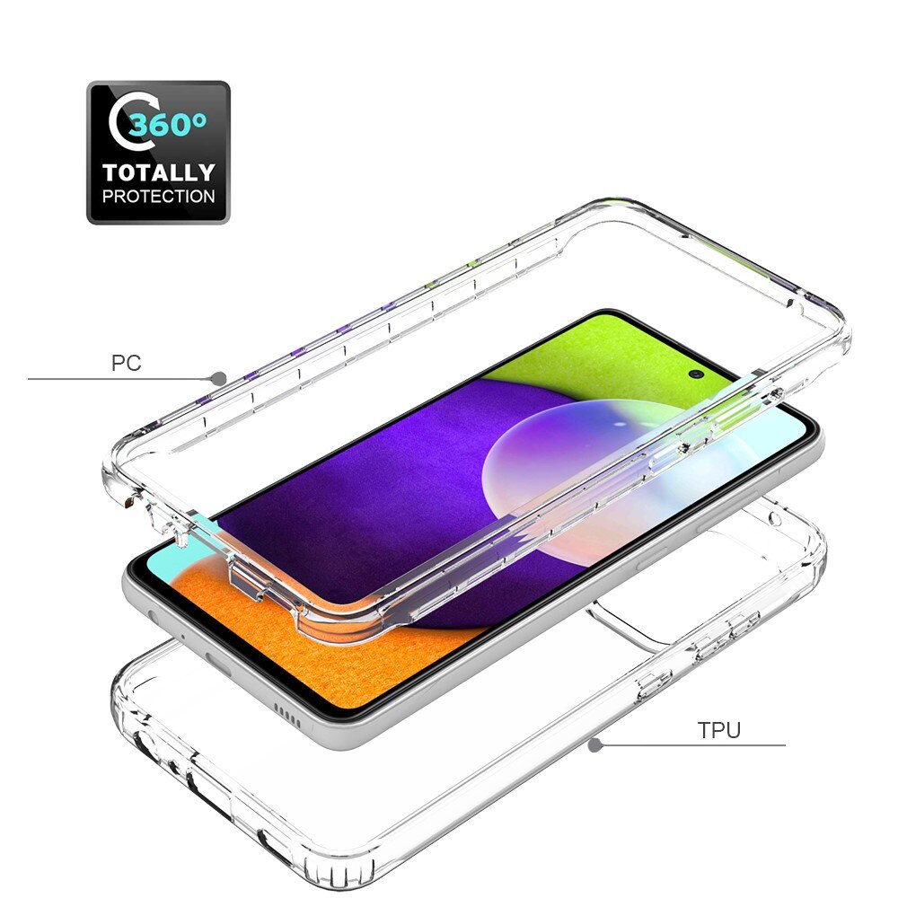 Coque de couverture complète Samsung Galaxy A52 5G, Transparent