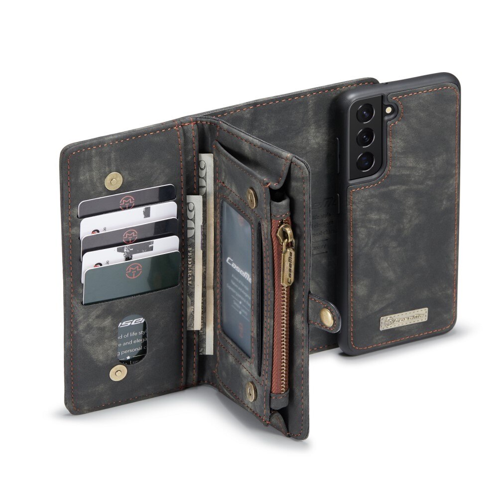 Étui portefeuille multi-cartes Samsung Galaxy S21 FE, Gris