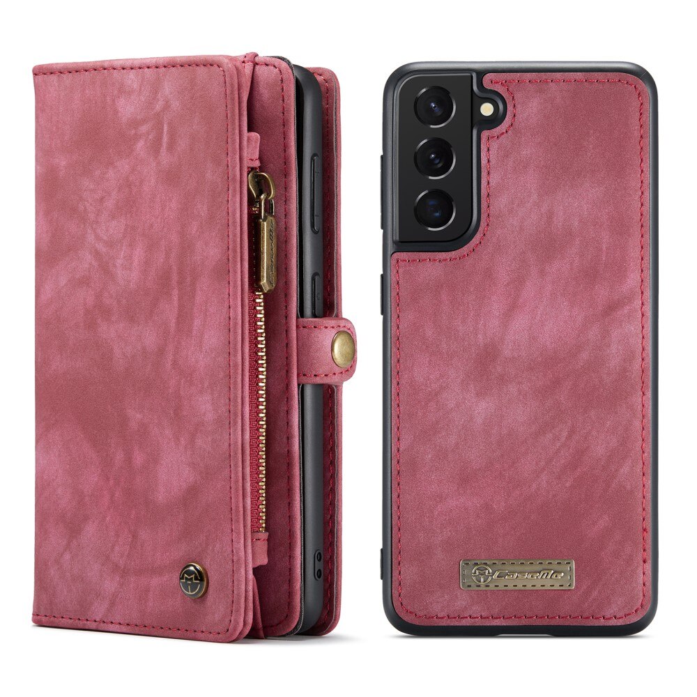 Étui portefeuille multi-cartes Samsung Galaxy S21 FE, Rouge