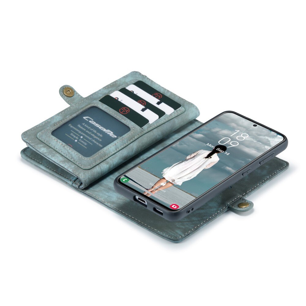 Étui portefeuille multi-cartes Samsung Galaxy S21 FE, Bleu