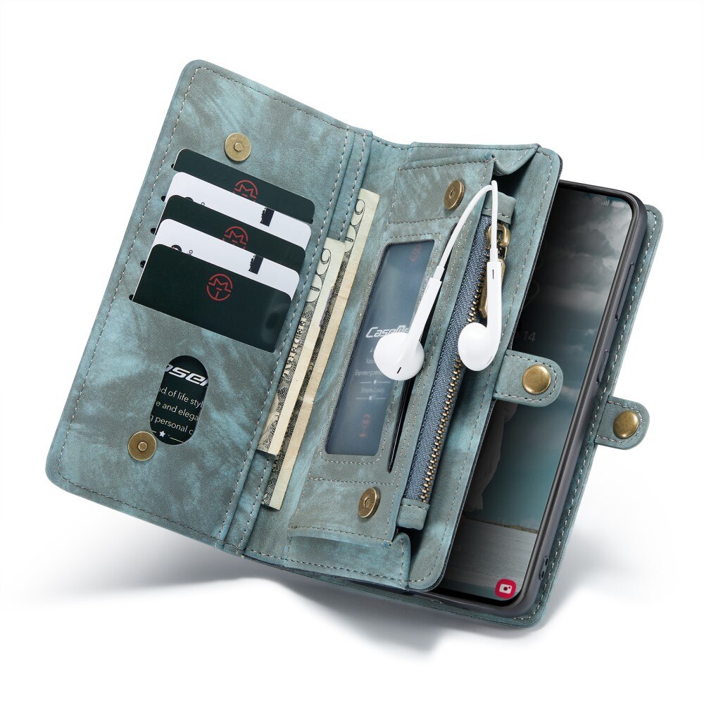 Étui portefeuille multi-cartes Samsung Galaxy S21 FE, Bleu