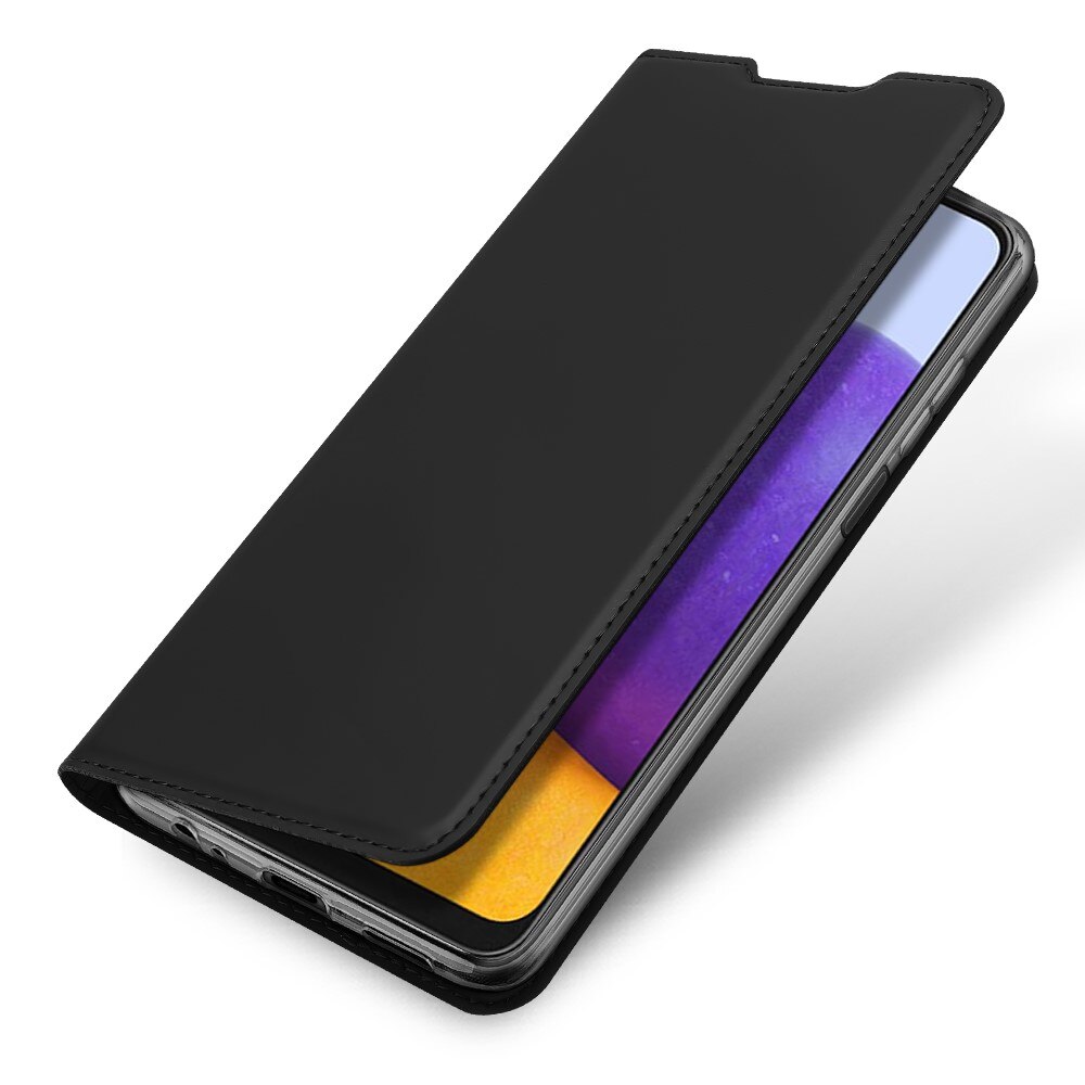Étui portefeuille Skin Pro Series Samsung Galaxy A22 5G, Noir