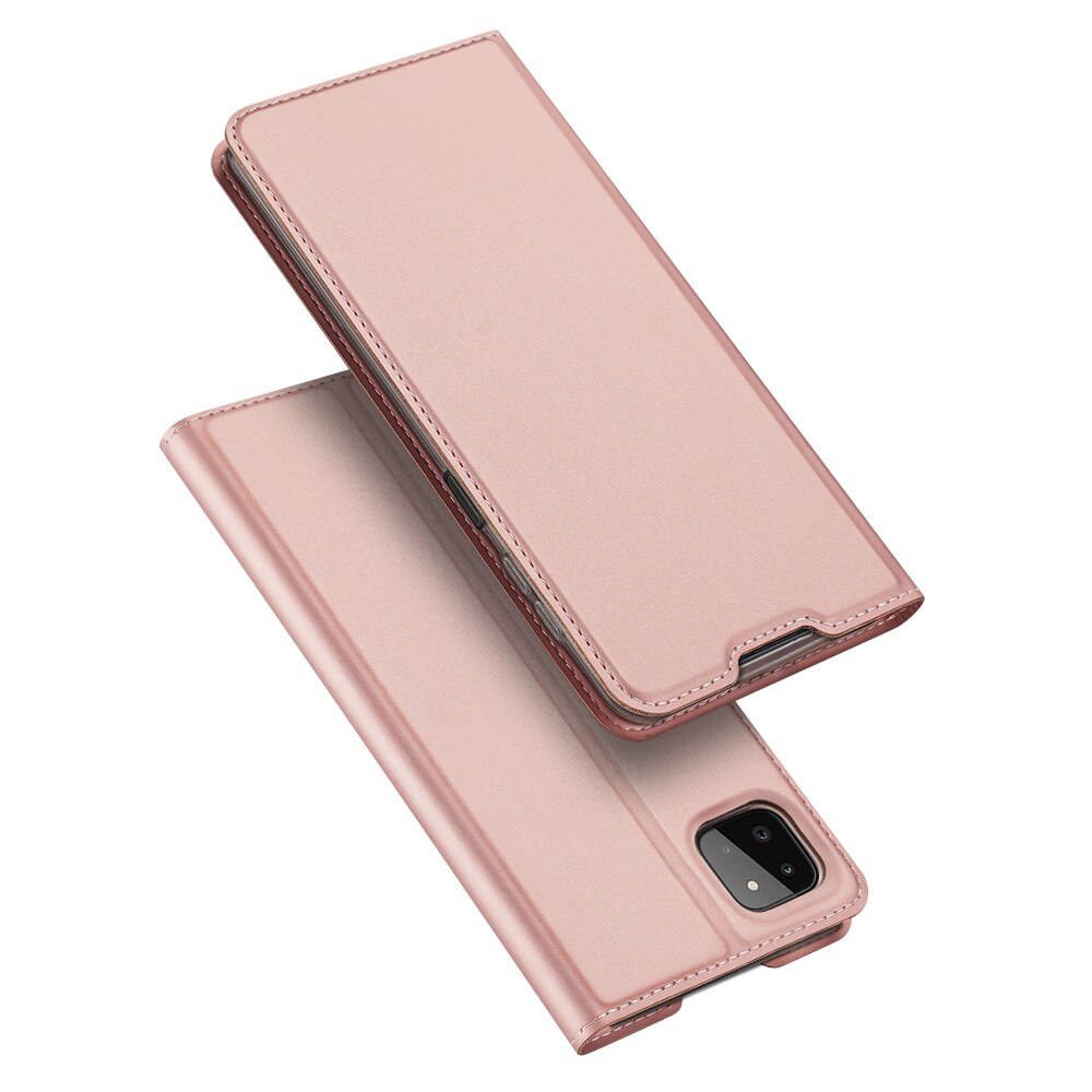 Étui portefeuille Skin Pro Series Samsung Galaxy A22 5G Rose Gold