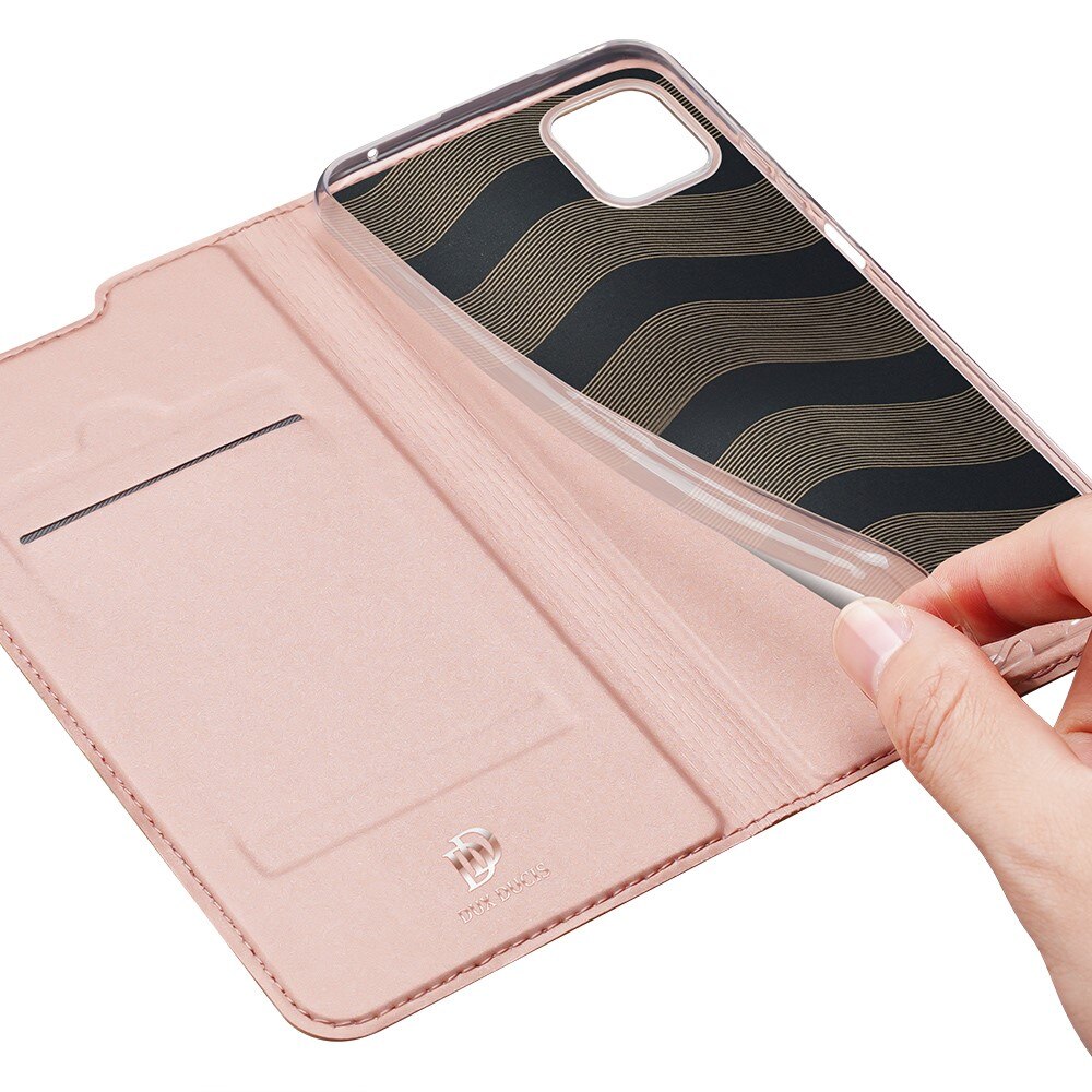 Étui portefeuille Skin Pro Series Samsung Galaxy A22 5G, Or