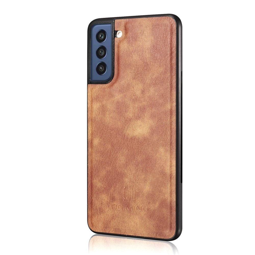 Étui portefeuille Magnet Wallet Samsung Galaxy S21 FE, Cognac