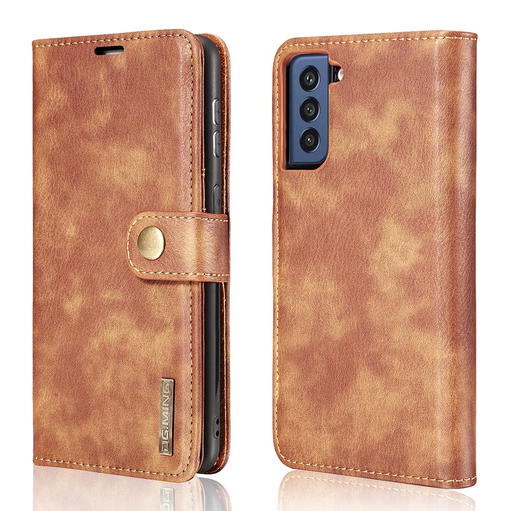 Étui portefeuille Magnet Wallet Samsung Galaxy S21 FE Cognac