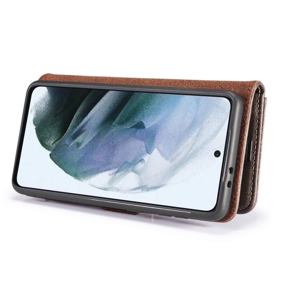 Étui portefeuille Magnet Wallet Samsung Galaxy S21 FE Brown