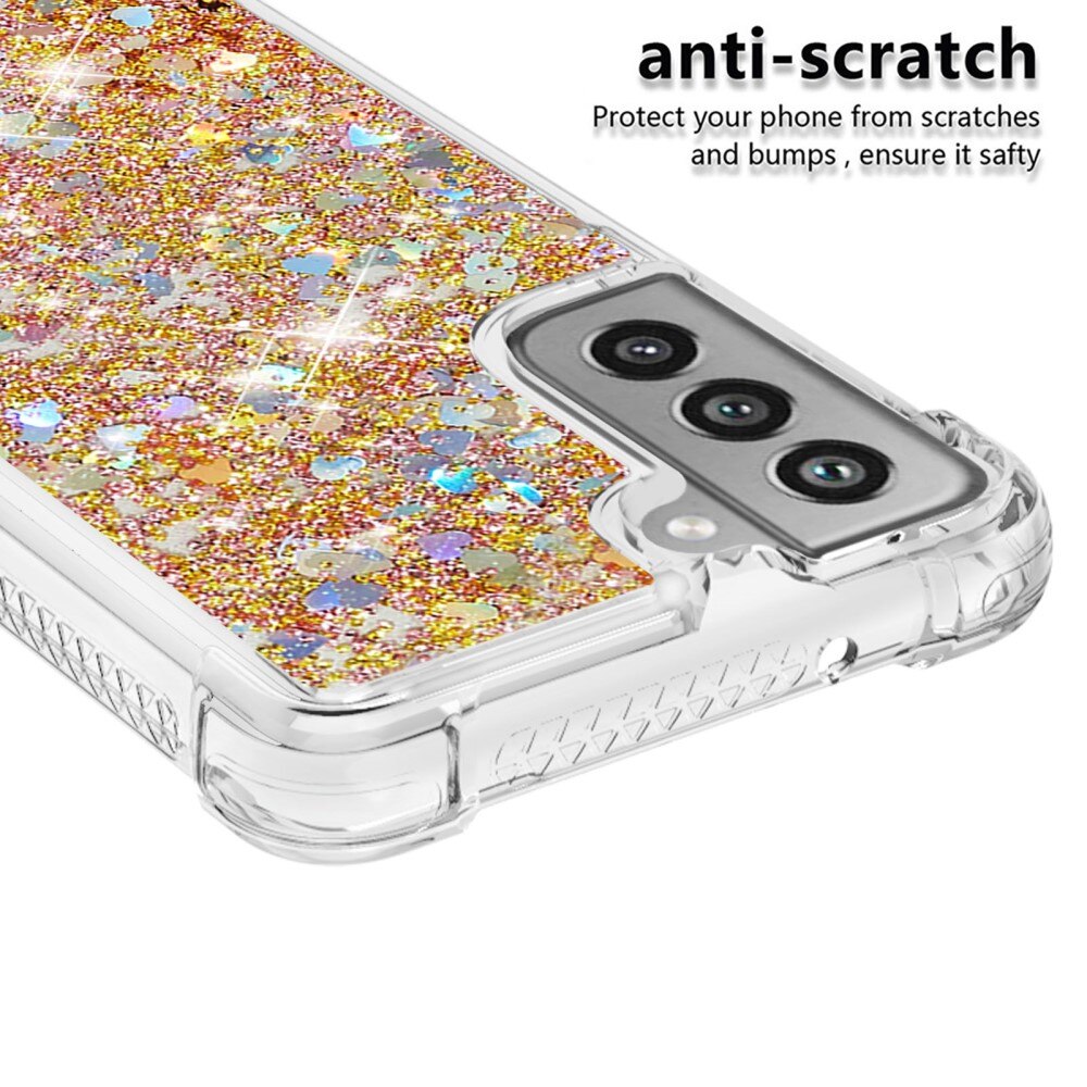 Coque Glitter Powder TPU Samsung Galaxy S21 FE Or