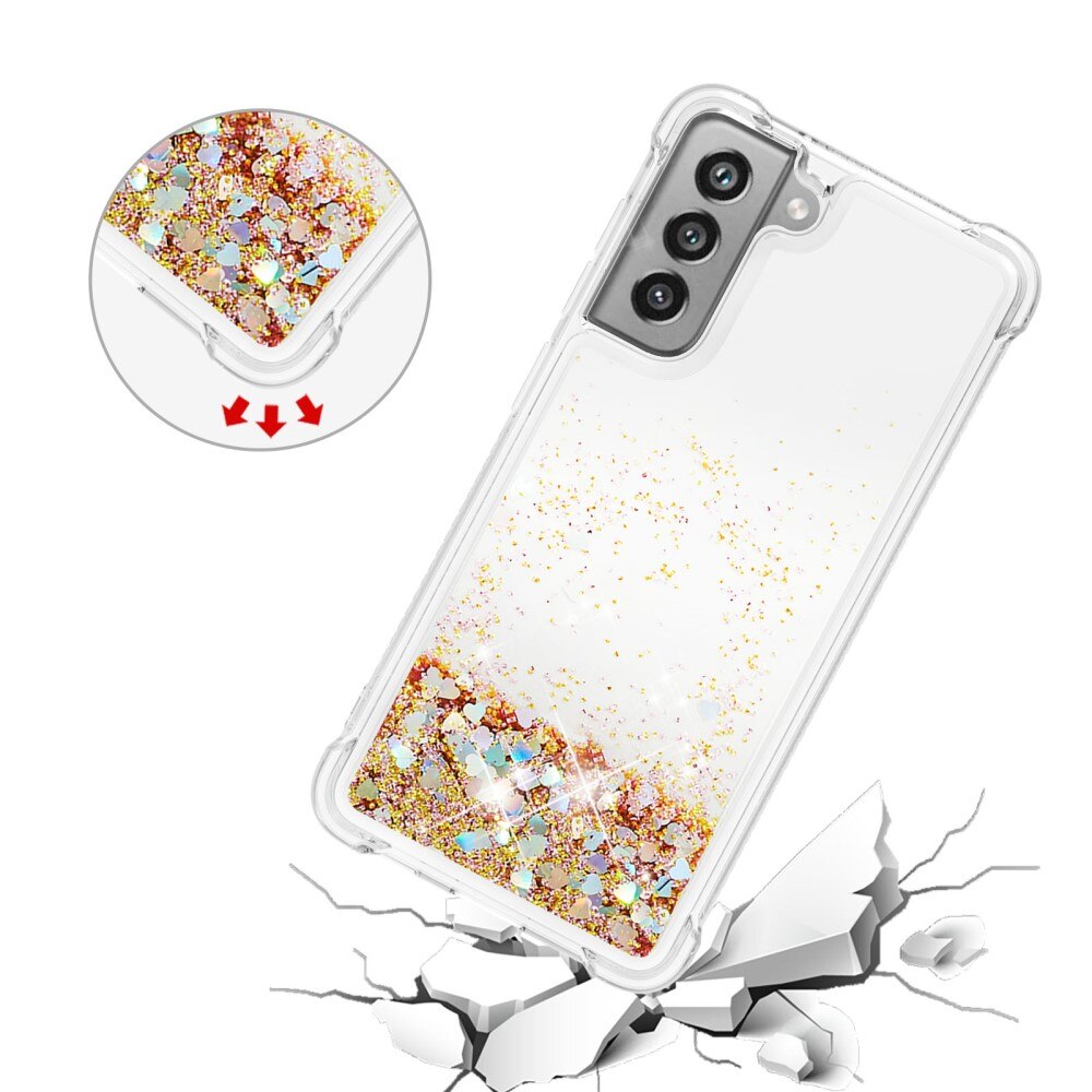 Coque Glitter Powder TPU Samsung Galaxy S21 FE Or