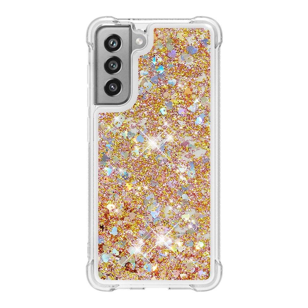 Coque Glitter Powder TPU Samsung Galaxy S21 FE Or