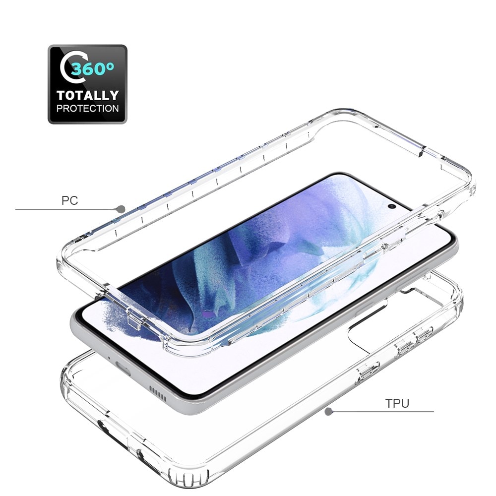 Coque de couverture complète Samsung Galaxy S21, transparent