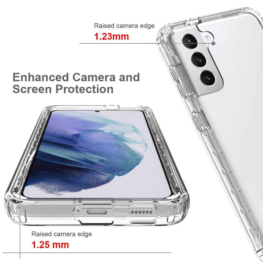 Coque de couverture complète Samsung Galaxy S21, Transparent